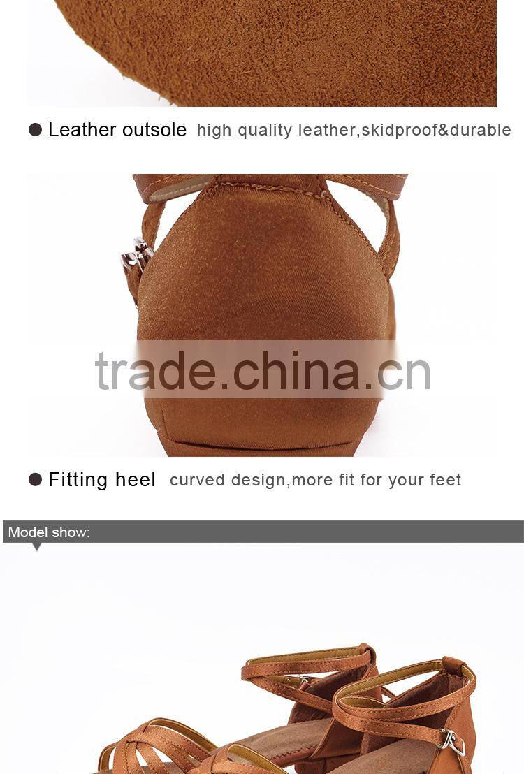 Dark tan Ballroom/Latin/Salsa/Tango Dance Shoes