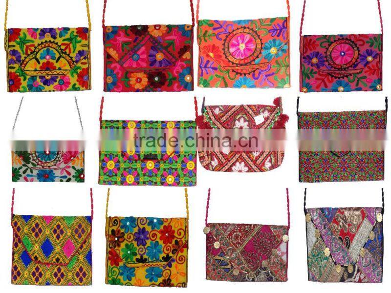 2017 USA market sholder cluthes from jaipuri bandhej