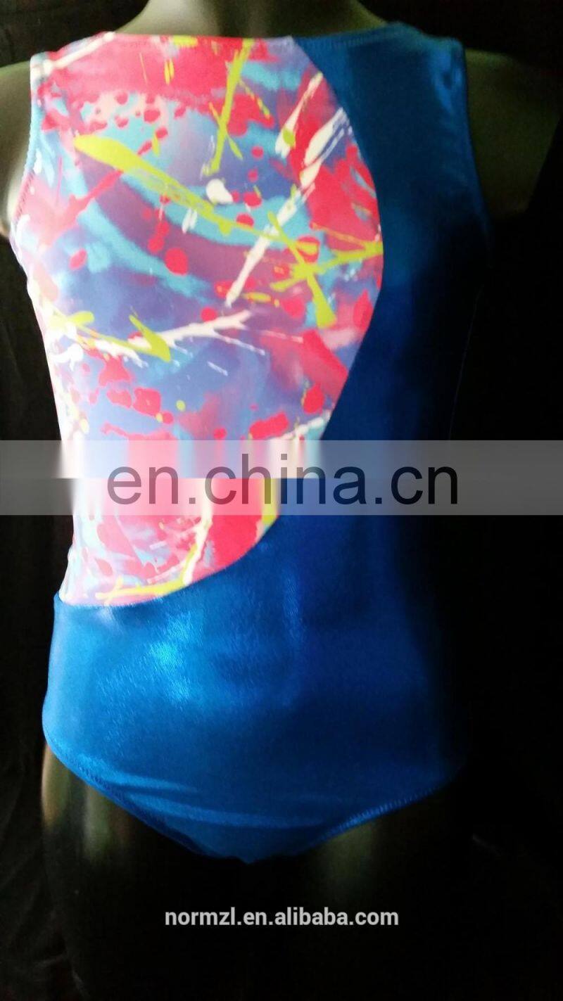 2016 new design children gymnastics leotards apparel speed skating suit wholesale