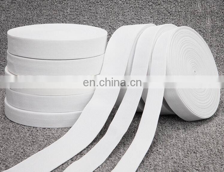 factory supply white and black color knit elastic band