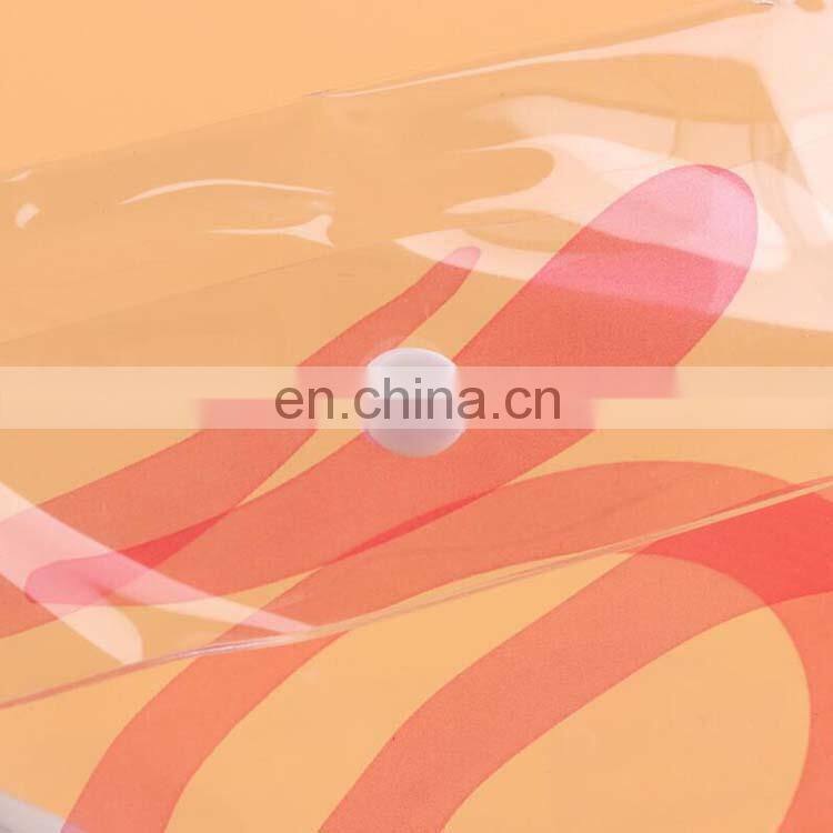 Custom design transparent fashional waterproof makeup bag PVC cosmetic bag packing plastic pvc cosmetic pouch with handing