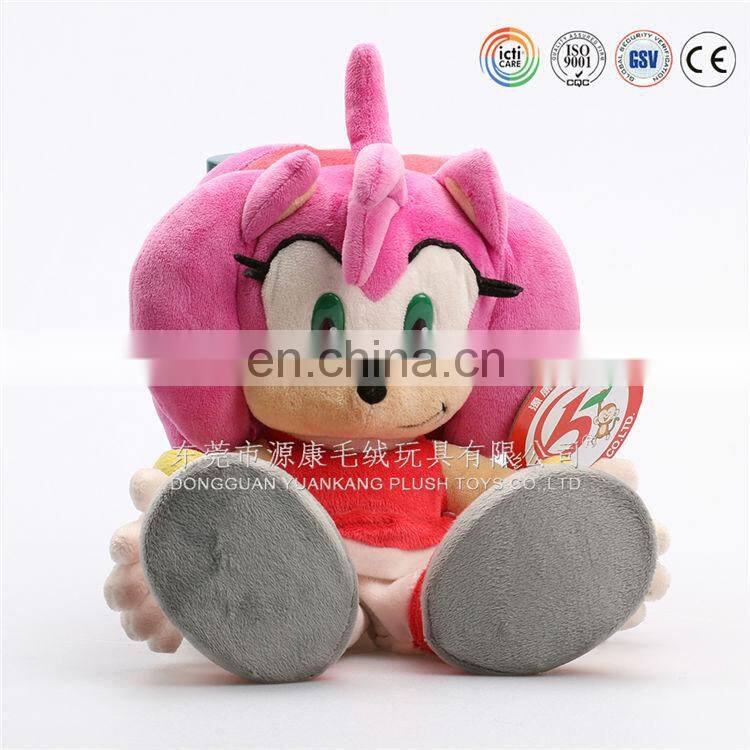 OEM cartoon pink doll big eyes cute cartoon doll toy