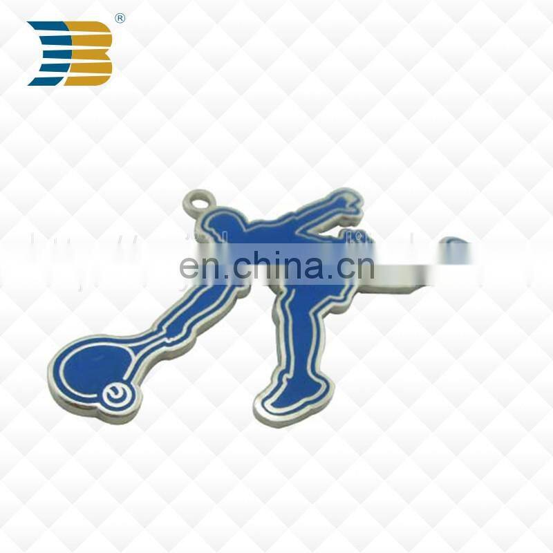 custom made pendants sports print with epoxy metal pendant