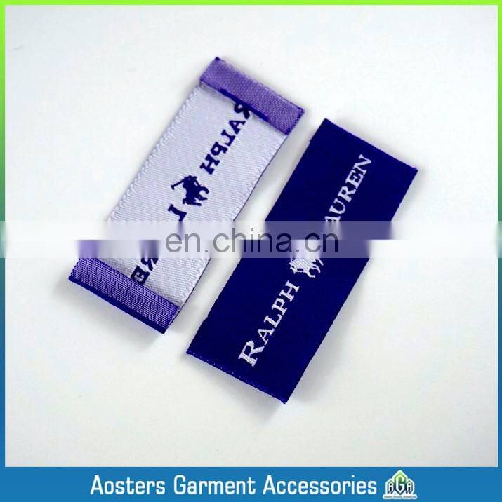 customized size center fold name tags for clothing
