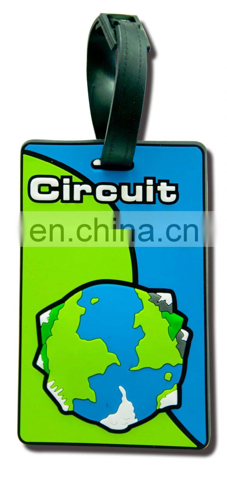 Soft PVC luggage tag manufacturer