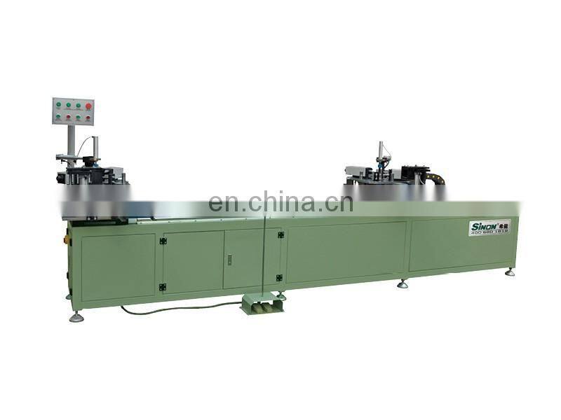 aluminum double head corner joint crimping machine window and door frame corner crimping machine