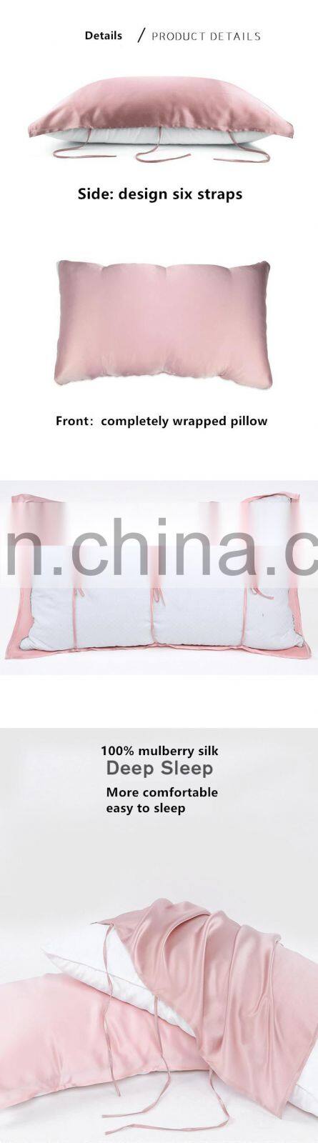 Pure color silk pillowcase 100% mulberry silk pillowcase 16 mm silk pillowcase for hair and skin