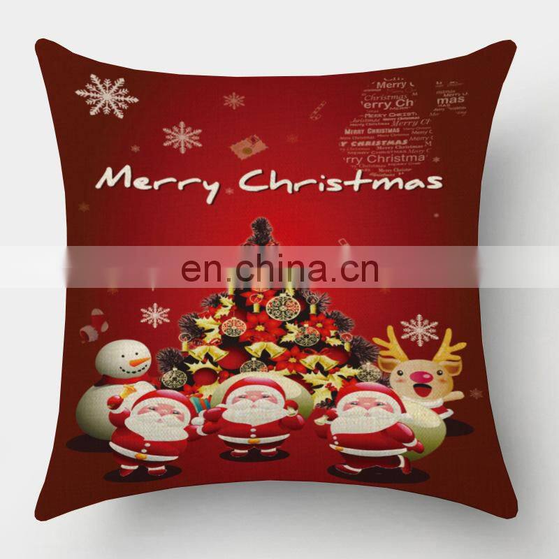 i@home Christmas theme simple style chair sofa linen pillow cushion cover