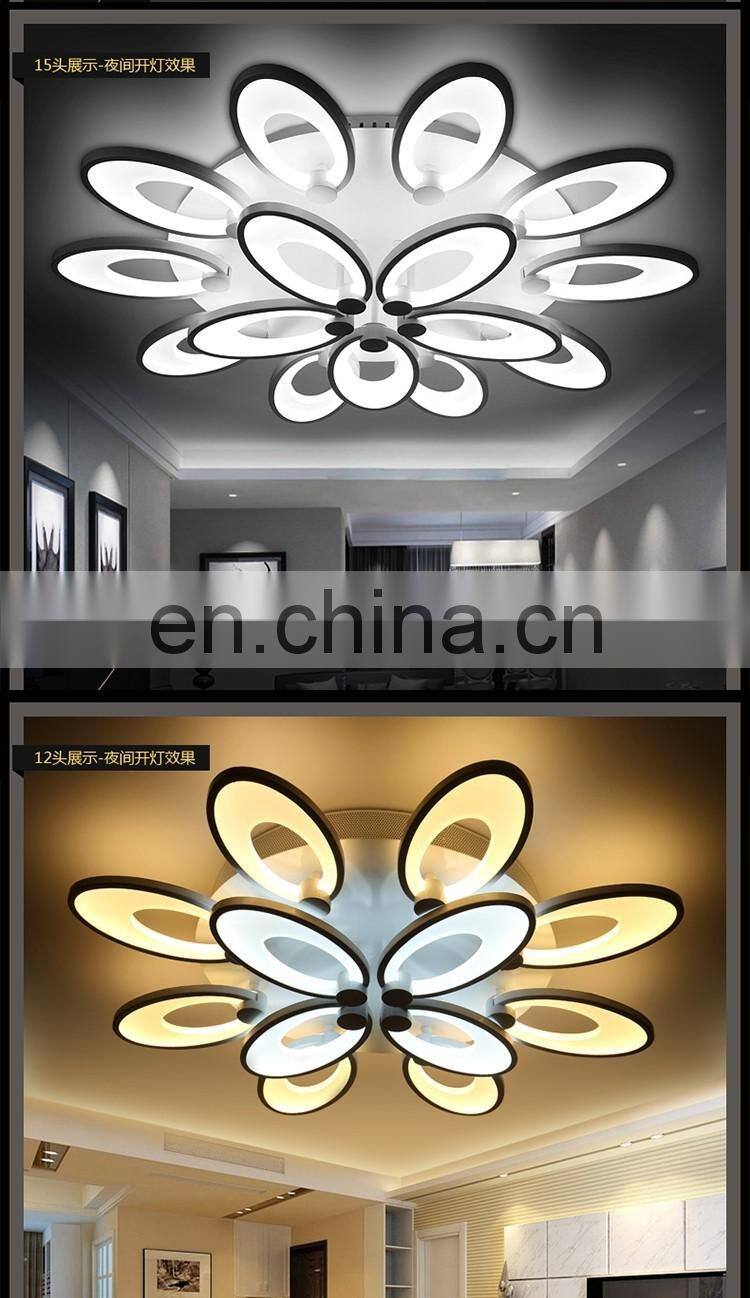 Hot sale creative dimmable color change modern chandeliers pendant light LED ceiling lamp