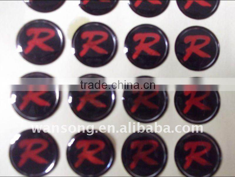 Alibaba China manufacturer custom logo print epoxy sticker