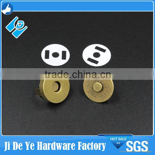 100% good comments hot sales brass nickel magnetic button