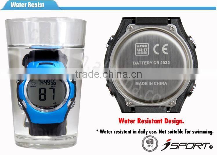 Red Heart Rate Monitor Watch