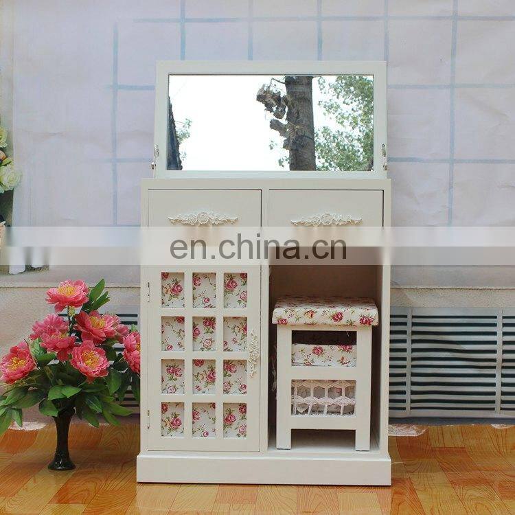 new wooden dressing table make up dresser with mirror and drawer