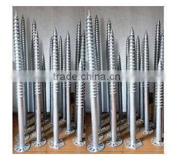 Custom made solar ground screw