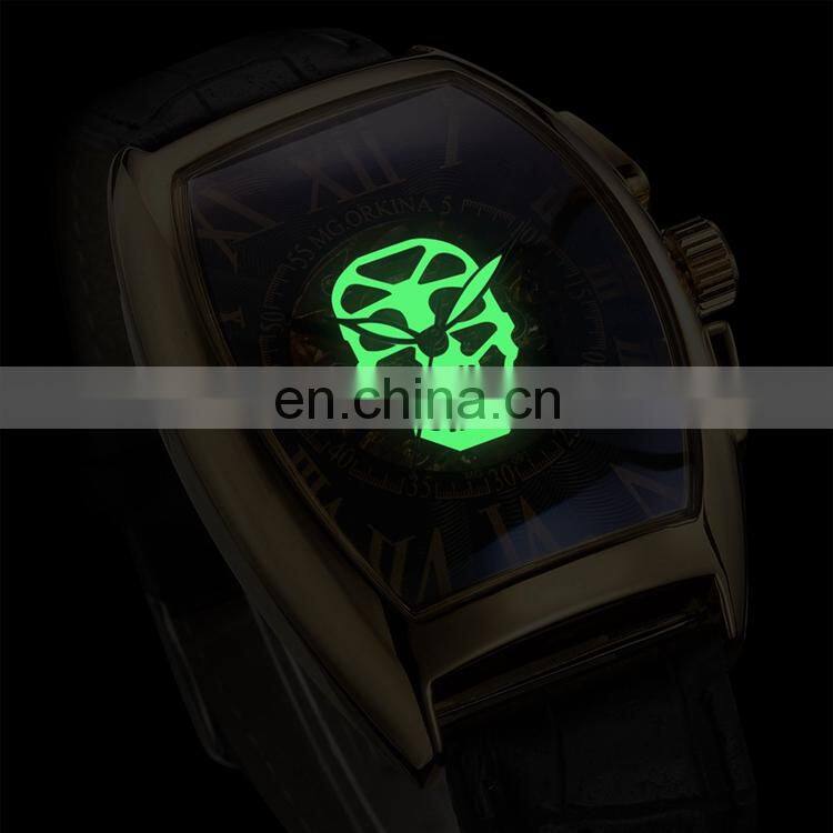 MG.ORKINA MG091 Fashion Watches For Mans Analog Automatic Mechanical 2019 Latest Leather Strap Men Watch Clock