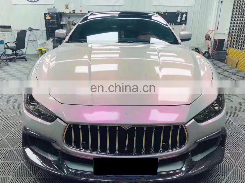 Runde For Maserati Ghibli 2013-2017 Aspec Style Carbon Fiber Body Kit With Front Lip Side Skirt Rear Diffuser Spoiler Hood