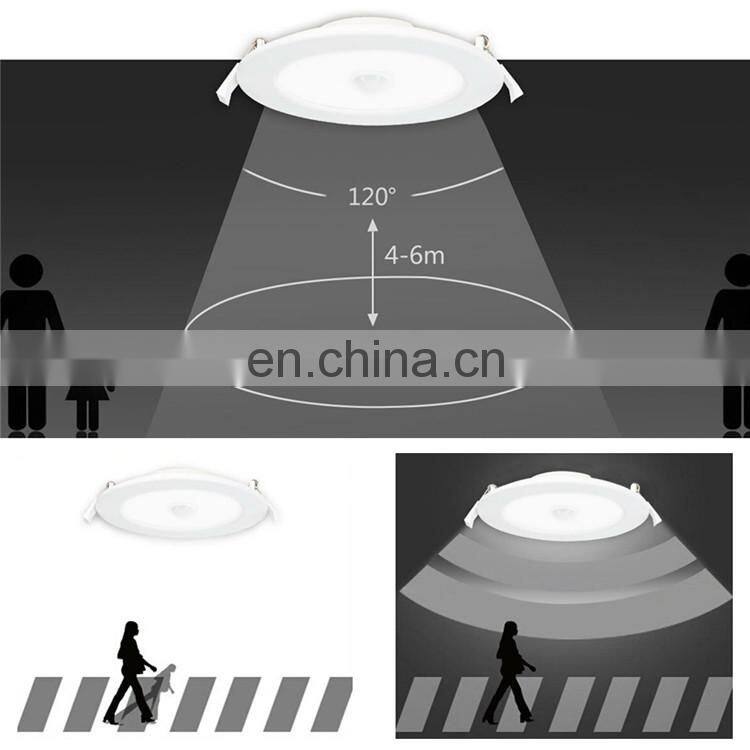 LED Ceiling Light 6W 9W 12W 15W 18W 20W 24W PIR Motion Sensor Ultra-thin LED Panel Downlight Recessed