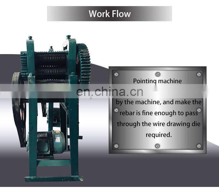automatic steel iron screw roofing concrete common wire nail making machine