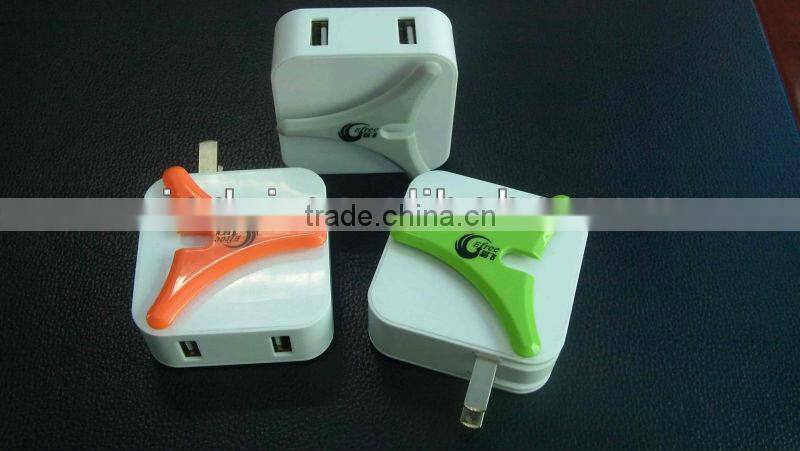 2100mah Dual usb travel charger