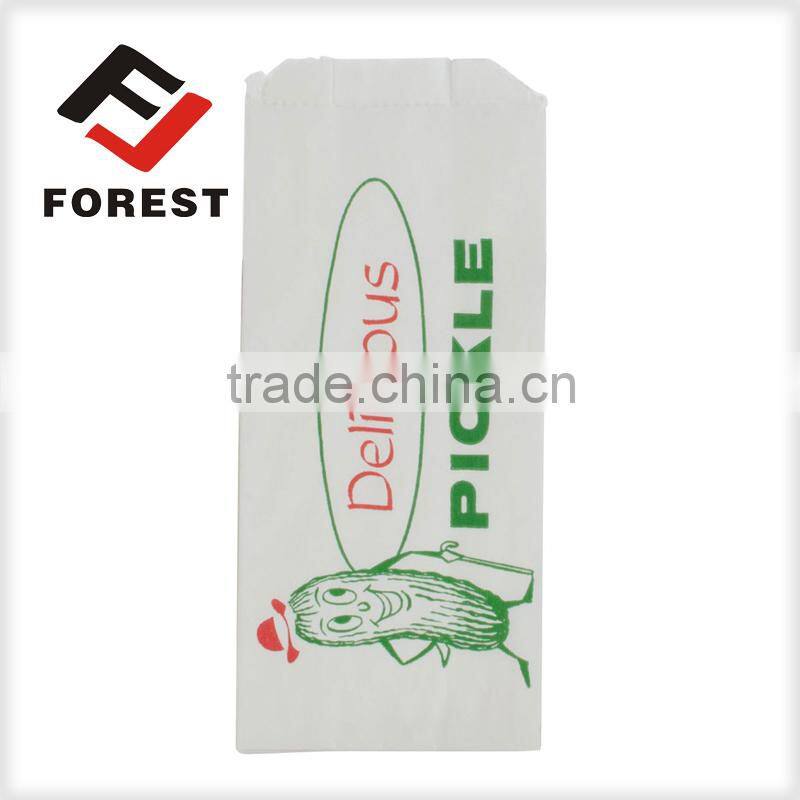 Custom paper bag printing take away fast food paper bag