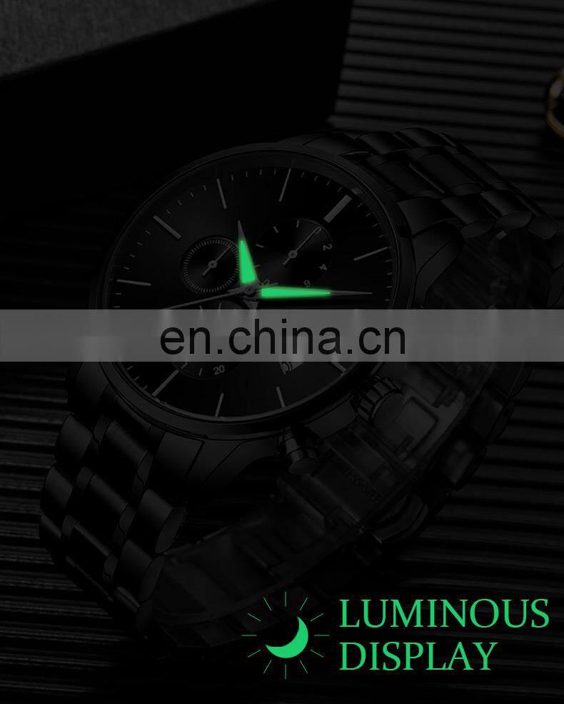 SWISH SW917 Brand Men's Watch Imported Quartz Movement Rolling Date 30M Waterproof Simple Wind Stainless Steel Men Sports Watch