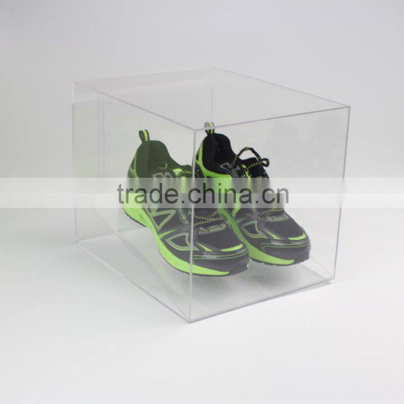 Clear Acrylic Glass Shoe Display Case, acrylic shoe display box