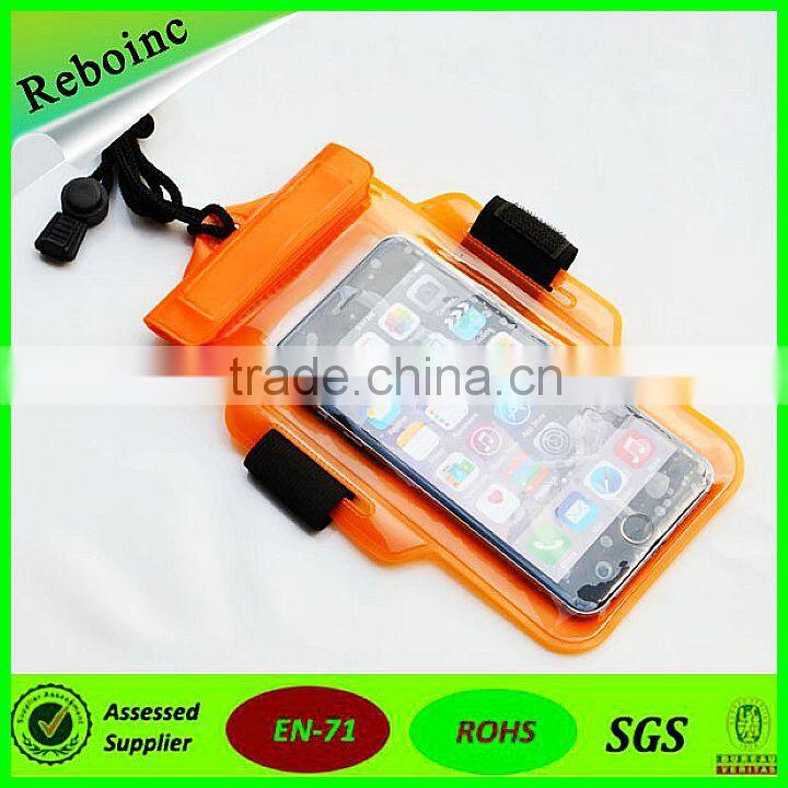 Cheap PVC Mobile Phone /Cell Phone Waterproof Bag For iphone 5-6 Inches