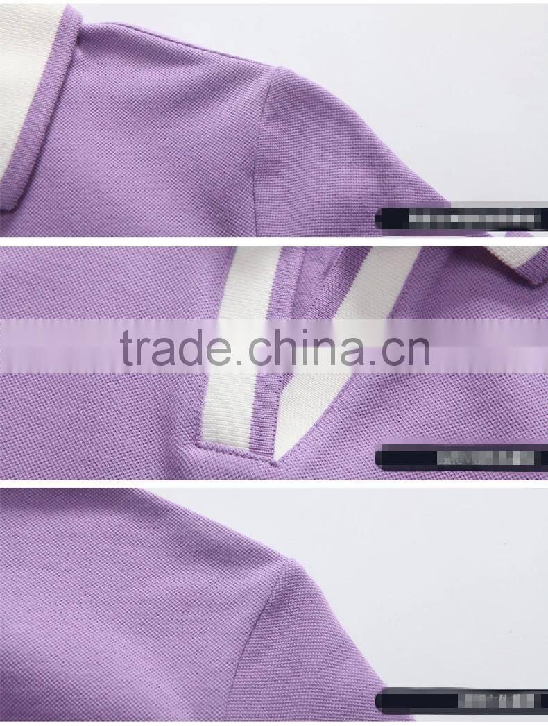 The new 2015 summer wear women's cotton and colorful candy color collar short sleeve polo shirt