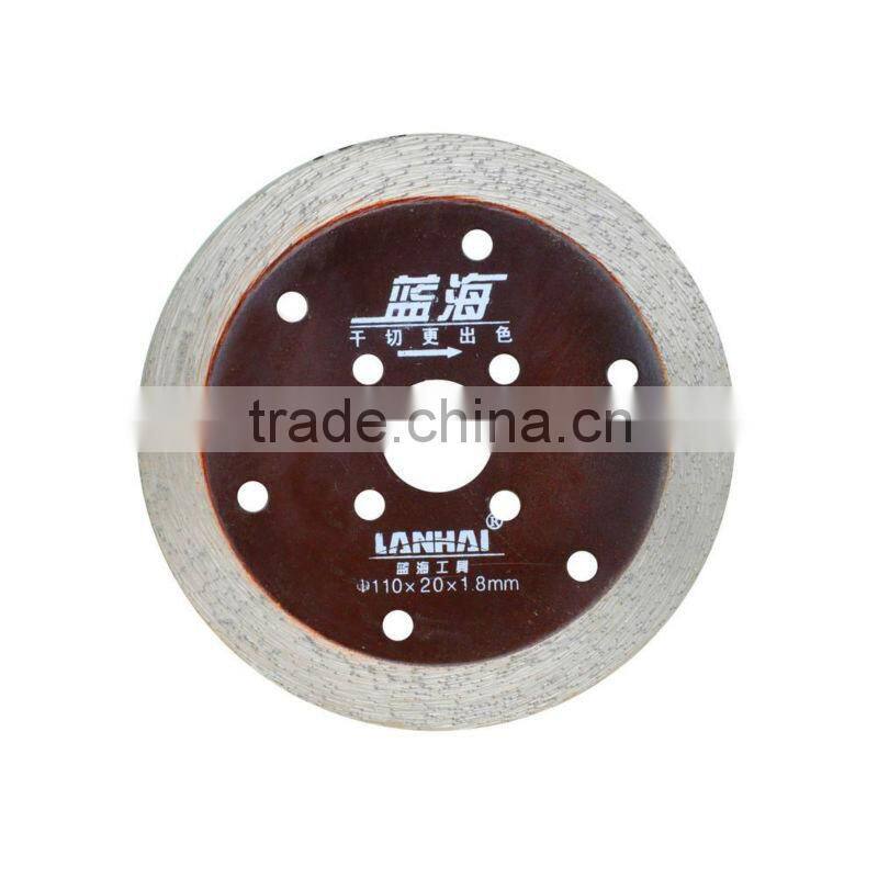 110mm Continuous tooth blade for cutting marble,stone