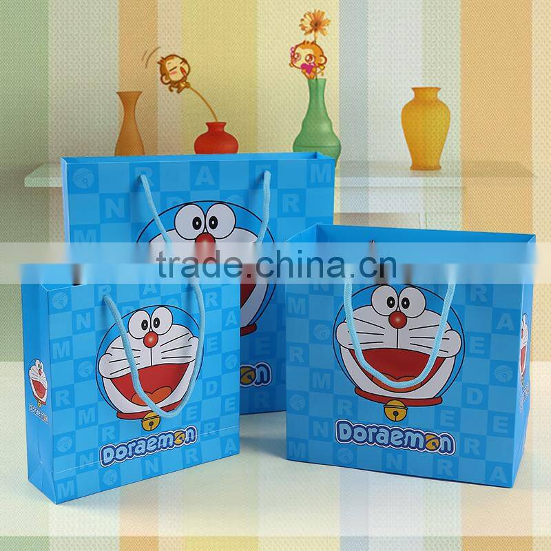 2016 new product cute doraemon figure printing packaging materials candy cookie snack paper bags