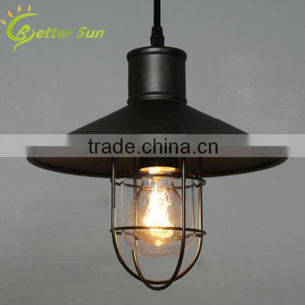 Antique Copper Glass Ceiling Lamp led Modern Pendant Light