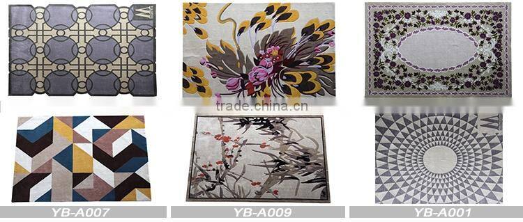 Fashion Design Living Room Polyester Antiflaming 3d Shaggy Tapis Carpets YB-A013