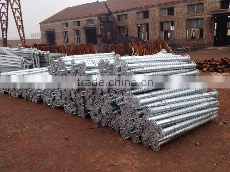 Galvanized Steel Solar Ground Screw for Solar Farm Plant pole anchor