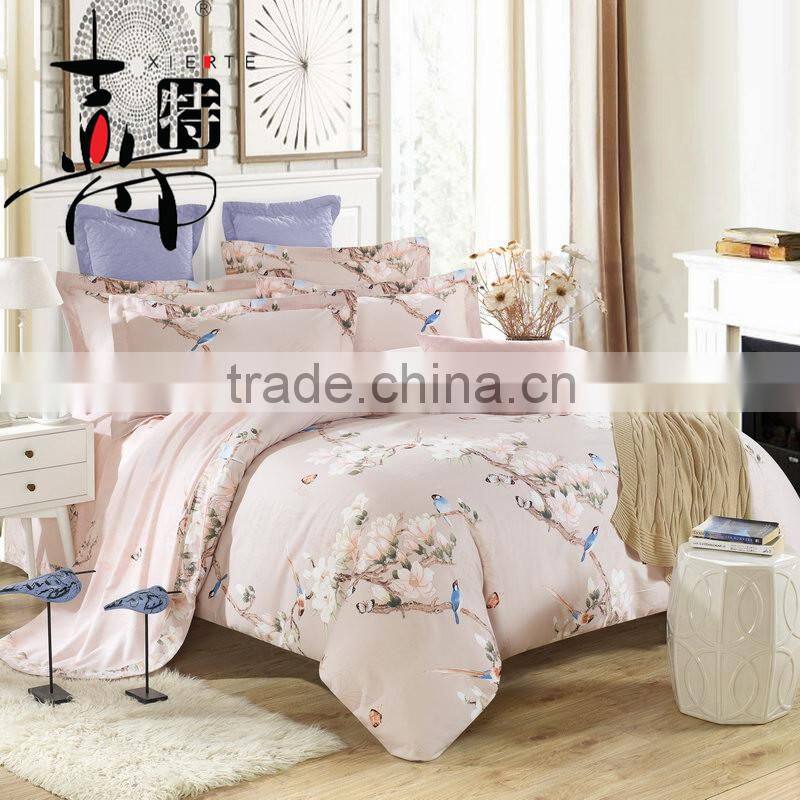 Cotton elegant reactive flowers comfortable bedding sets