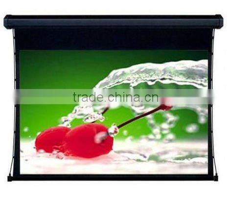 Electric tab tension screen