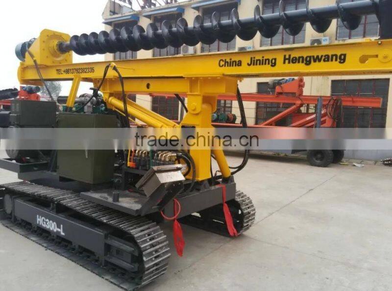 HWD - 300 crawler type 3 meters spiral pile driver photovoltaic (pv) driver