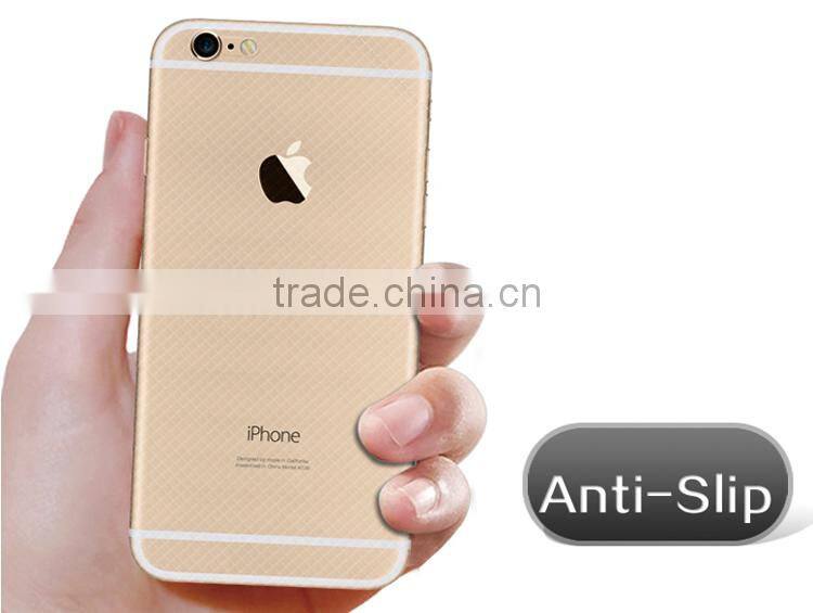 PVC full cover sticker for iphone 6 back and side remove bubble automatically