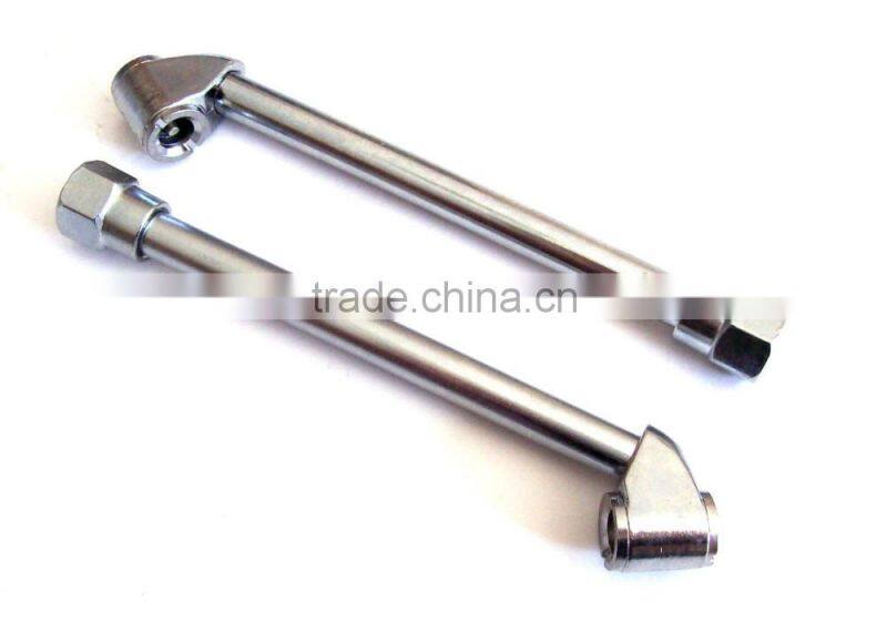 6" Truck Tire Inflator Air Chucks Dual Curved Head Angled