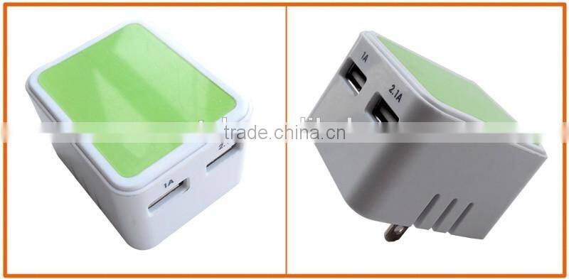 CE, FCC Approved 2 Port USB Wall Charger, OEM/ODM Quick Deliver Power Socket
