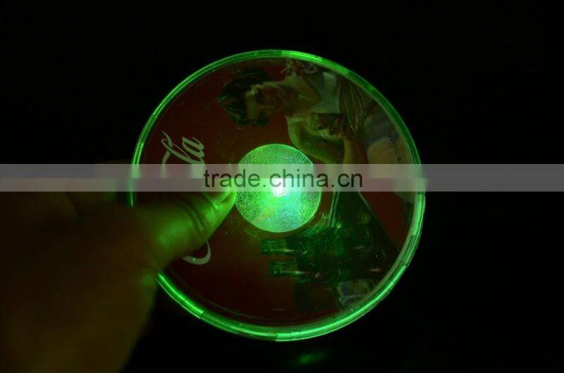 ktv blinking coaster LED Coaster Wholesale LED Flashing Coasters