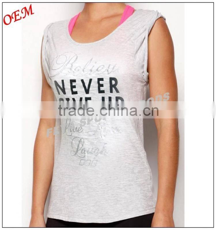 Ladies GYM Yoga Singlet Multi Tank Top Tee