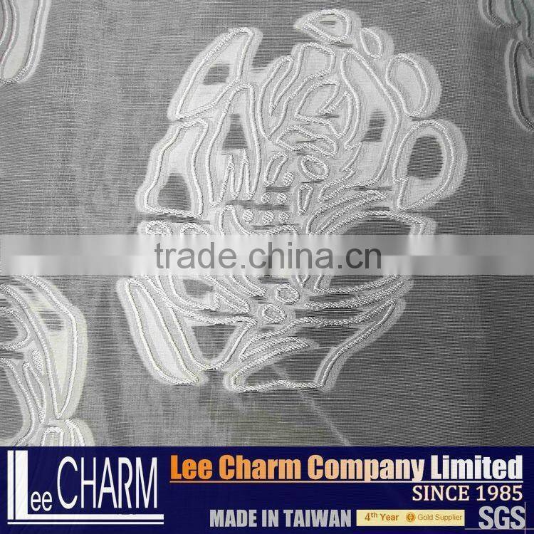 Lavender Flower Patterns Making Organza Fabric