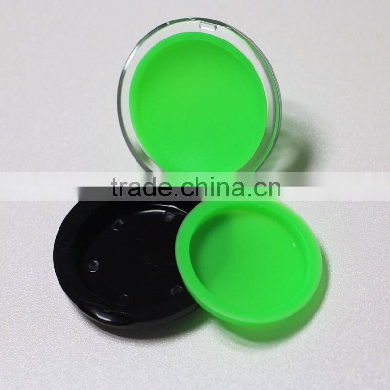 Acrylic 6ml custom cosmetic plastic container with silicone liner