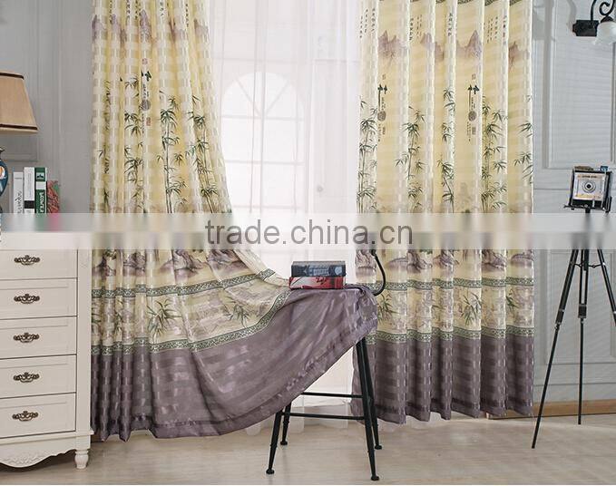 2015 Europe type style cheap hot sale curtain for jacquard Shower window curtain forliving room