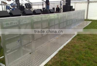 aluminium portable and removable crowded barricade