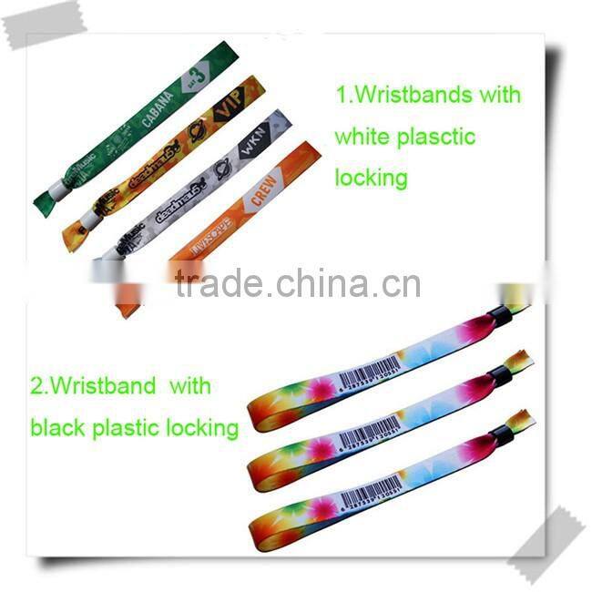 Promotion custom printed wristbands with your own logo
