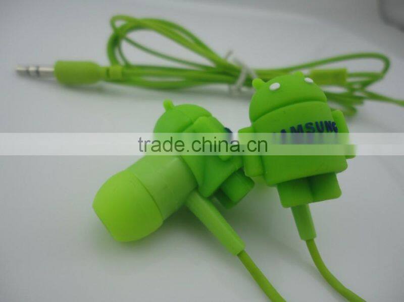rubber silicon 3D earbud
