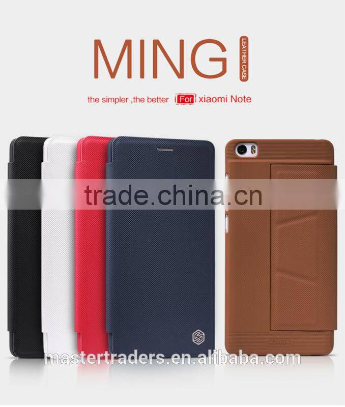 Original NILLKIN Ming Series Stand Holder Flip Wallet PU Leather Case With Card Slot For Xiaomi Note MT-3362
