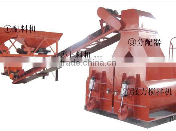 Foamed concrete block production line