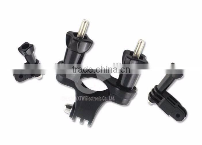 Bicycle Handlebar Seatpost Clamp with Three-way Adjustable Pivot Arm for Gopros Heros 3+/3/2/1/4 Session